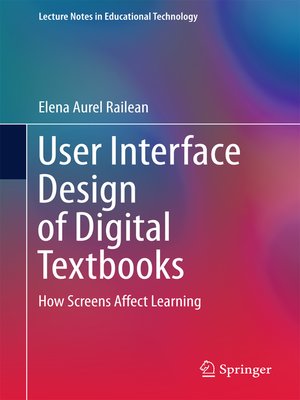 cover image of User Interface Design of Digital Textbooks